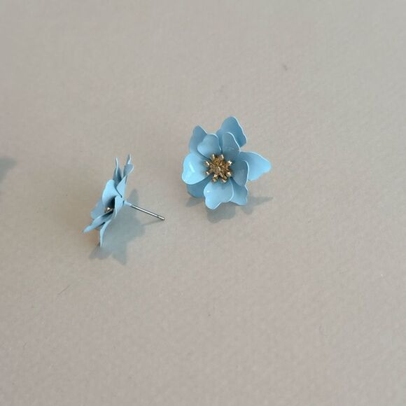 Flower earrings N1272 - Picture 3 of 4
